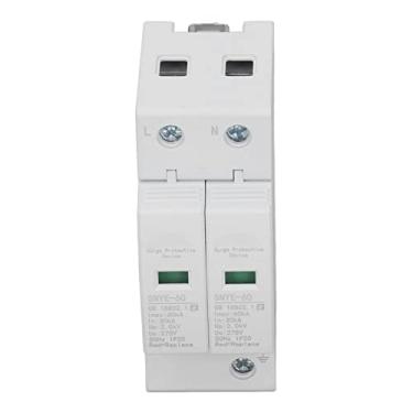 Imagem de Pára-raios de Tensão Caixa de Distribuição, Dispositivo de Proteção contra Surtos Seguro 60KA Material de PC Branco para Uso Doméstico para Energia Industrial (2P 275V)
