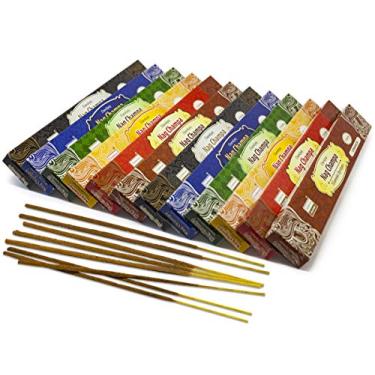 Imagem de Incenso Indiano Nag Champa12 Caixas 6 aromas Darshan Massala 120 Varetas