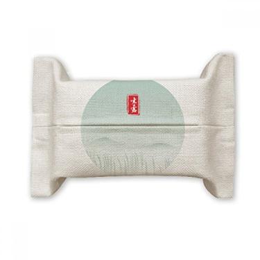 Imagem de Cold Dew Twenty Four Solar Term padrão de papel de tecido facial saco de linho de algodão