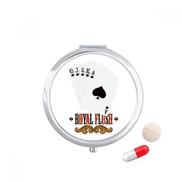 Imagem de Caixa de armazenamento de medicamentos Spade Royal Flush com padrão de 10 a A