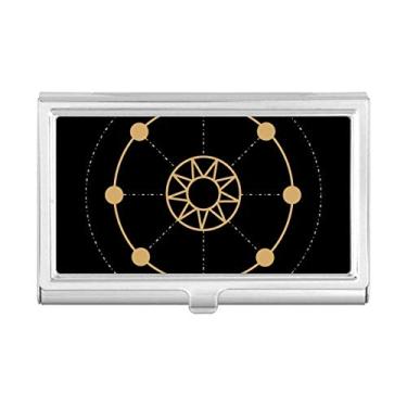 Imagem de Shape Totem Geometry Sun Star Porta-cartões de visita porta-cartões