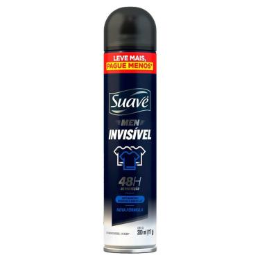 Imagem de Desodorante Suave Men Invisible Aerosol Antitranspirante 48h 200ml Leve Mais Pague Menos