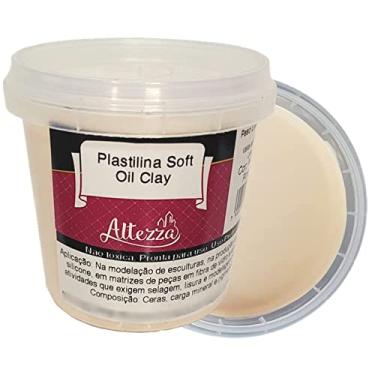 Imagem de Massa para Modelar Plastilina Soft Oil Clay Nápoles Rosado Altezza 500g - Cera de Abelha, Ideal para Esculturas e Moldes, Não Tóxica, Pronta para Uso