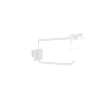 Imagem de Gancheira Simples Amapa Com Porta Etiqueta 30 cm Branco