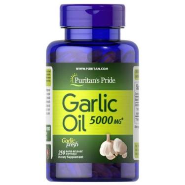Imagem de Garlic Oil (Óleo De Alho), 5000Mg, 250 Cápsulas Em Gel, Puritan's Prid