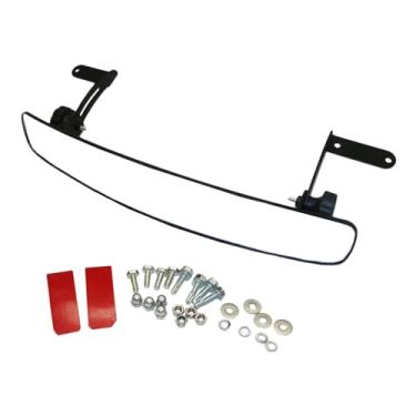 Imagem de UGPLM Espelho retrovisor preto para carrinho de golfe, espelho retrovisor panorâmico de 180 graus, carro do clube, acessórios duráveis, espelho convexo para