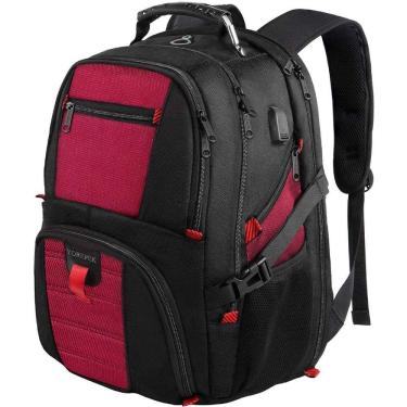 Imagem de Mochila de viagem YOREPEK, mochila extra grande para laptop de 50 litros para homens e mulheres, mochila universitária resistente à água, bolsa de tra
