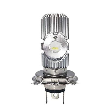 Imagem de Ruiandsion H4 Lâmpada LED para farol de motocicleta 9-80V super brilhante 6000K branco CSP 4SMD Chips lâmpada de LED de feixe alto/baixo para farol de motocicleta