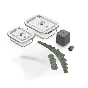 Imagem de Conjunto de seladora, potes de vidro, sacos e rolhas para fechamento a vácuo Electrolux