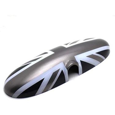 Imagem de YaaGoo Capa de espelho retrovisor interior para Mini Cooper 2000-2003, Jack cinza