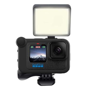 Imagem de Suptig Luz de vídeo LED, fotografia portátil compatível com GoPro Hero 13, Hero 12, 11, 10, 9, 8, 7, 6, 5, 4, 3, 3+, DJI OSMO, AKASO, Sony DSLR Canon Gopro Vlogging.