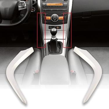 Imagem de Getfarway Guarnição da tampa central do painel lateral esquerdo e direito 55432-02220 55433-02140 compatível com Toyota Corolla 2010 2011 2012 2013 Tiras de painel de painel de painel