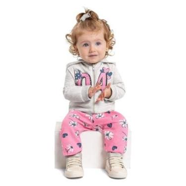 Imagem de Conjunto com Jaqueta e Calça em Moletom para Bebês Bee Loop-Feminino
