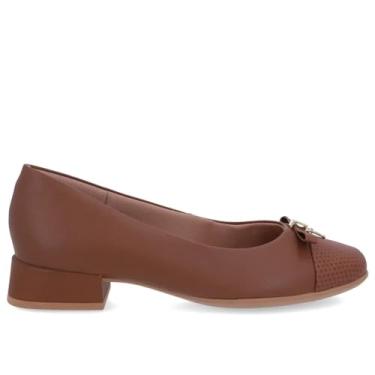 Imagem de Usaflex, Sapato Scarpin Feminino Usaflex Couro/Napa Marrom AL2602004 Tamanho:37;Cor:Marrom;Gênero:Feminino