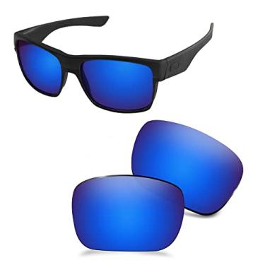 Imagem de AOZAN Lentes de reposição polarizadas ANSI Z87.1 para óculos de sol Oakley TwoFace OO9189 - azul Capri
