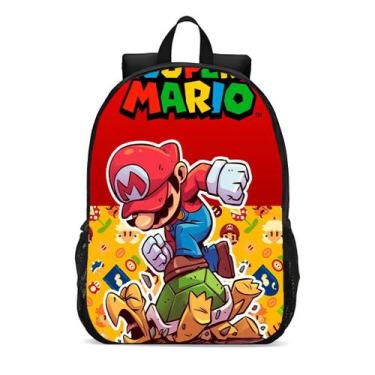 Imagem de Mochila Escolar Infanto Juvenil Jogos Super Mario Novidades 0354 - Gee
