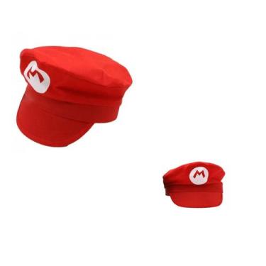 Imagem de Boina Chapéu Touca Gorro Do Super Mário Cosplay Fantasia - R.Pires