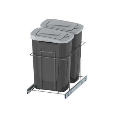 Imagem de Lixeira Flip Top Desl. Dupla Lateral 15 Lts Bredal