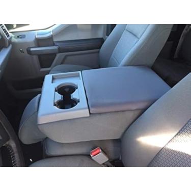 Imagem de Capa de console automotivo - Serve para o suporte de braço Ford F-250 Super Duty 2014-2020 capa de neoprene à prova d'água - cinza