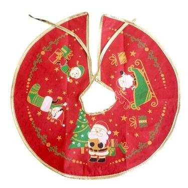 Imagem de Saia Árvore de Natal Pequena Tapete Decorativo Natalino 40cm - MultiA,