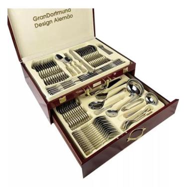 Imagem de Faqueiro Luxuoso 84 Peças - Banho Ouro 24k - Sa, Songle, Nakazaki Ou S