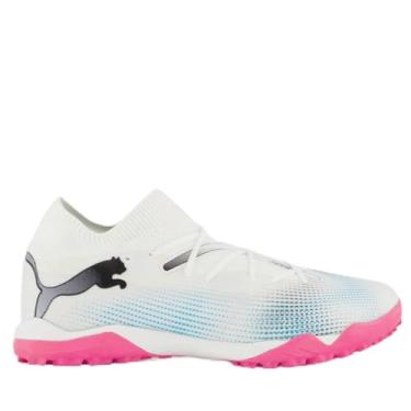 Imagem de Chuteira Puma Future 7 Match TT BDP Society Branca e Rosa 43