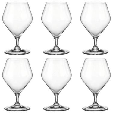 Imagem de JOGO DE 6 TACAS PARA CONHAQUE CRISTAL BOHEMIA LOXIA 395ml