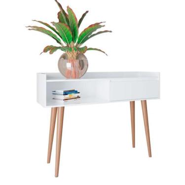 Imagem de Aparador Retrô Delta Branco Gloss - MoveisAqui