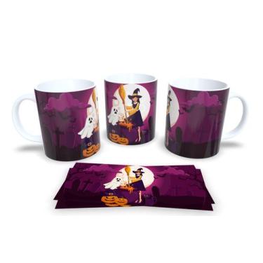 Imagem de Canecas de Porcelana Personalizadas Halloween 2 - Estampa Sublimada, M