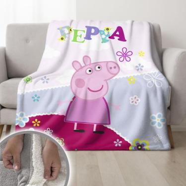 Imagem de Cobertor Peppa Pig Infantil Duplo Pele De Carneiro 155x240cm - ESPAÇO 