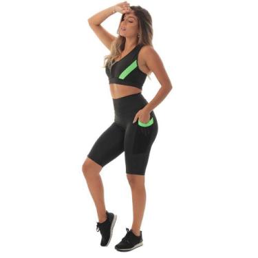 Imagem de Conjunto Fitness Fristyle Bermuda E Top Academia Feminino, GG