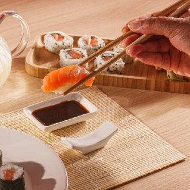 Imagem de Bandeja de bambu hire  28x11x1,5cm - LYOR, Natural