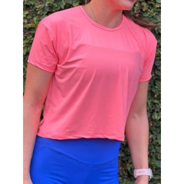 Imagem de Cropped Manga Curta Carol - Voo Fitness Wear, Pink max