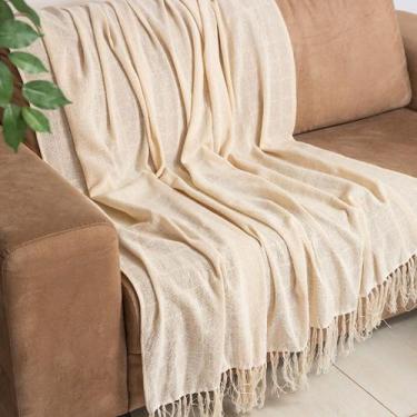 Imagem de Manta sofá leve Tela Mineira 130x180cm lavável à máquina - Bordartes, 