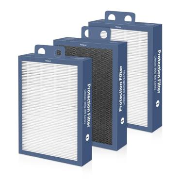 Imagem de Substituição de filtro de proteção dupla série 500/600 para BLUEAIR Classic 501, 503, 601, 505, 603, 650E, 550E, 555EB, 605, 580i, 680i, HEPA + carvão ativado (proteção dupla 500/600)