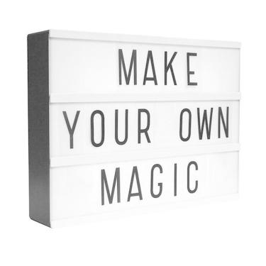 Imagem de Luminária Cinema Light Box  Decorativa 23Cm - Preto