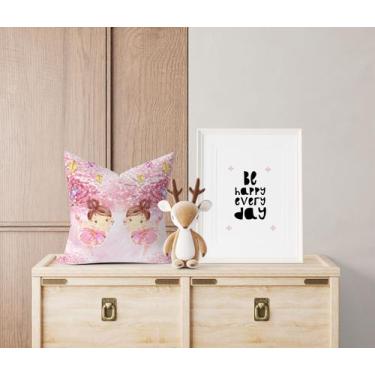 Imagem de Almofada com enchimento Infantil Dupla Bailarina Rosa - Core Decore