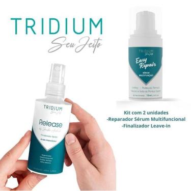 Imagem de Kit Finalizador Leave-in e Reparador Sérum Protetor Térmico Tridium Se
