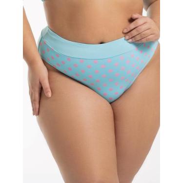 Imagem de Calcinha de Biquíni Sunquíni Estampada - Cor De Cacau, 54, Poás azul c