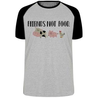 Imagem de  Camiseta Friends not food  Blusa Plus Size extra grande adulto ou inf