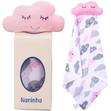 Imagem de Naninha Bebê Paninho com Prendedor de Chupeta Nuvem - Amora Enxovais, 