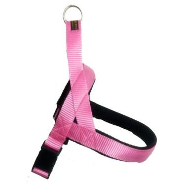 Imagem de Peitoral Para Cães Com Guia GG Rosa - Molinas Pet 