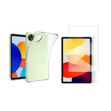 Imagem de Capa Case Transparente Silicone + Película Para Tablet Redmi Pad SE 8.