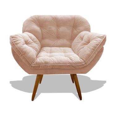 Imagem de Poltrona Miami Cadeira Pés Palitos Salão Escritorio Consultório Amamen