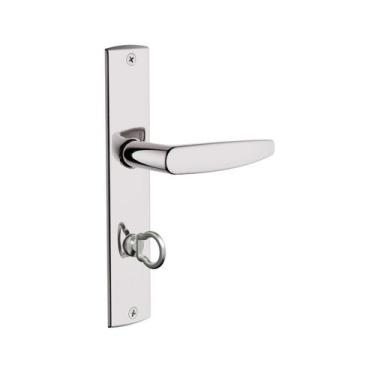 Imagem de Fechadura 3f linha pop espelho soave banheiro - cromado - FERRAGENS 3F