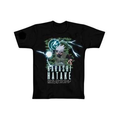 Imagem de Camiseta Preta Kakashi Chidori V2 - Tamanho: GG - Clube Comix - Piticas
