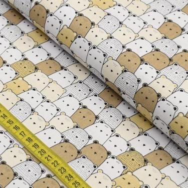 Imagem de Tecido Estampado para Patchwork - Ursinhos Cor 2499 (0,50x1,40) - CÍRC