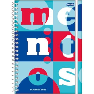 Imagem de Jandaia - Agenda Planner Datada Capa Dura 160Pgs Mentos 2025 Fundo Azul