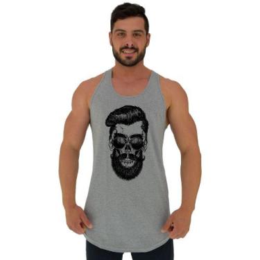 Imagem de Regata Longline Estampada Masculina MXD Conceito Caveira de Óculos Esc