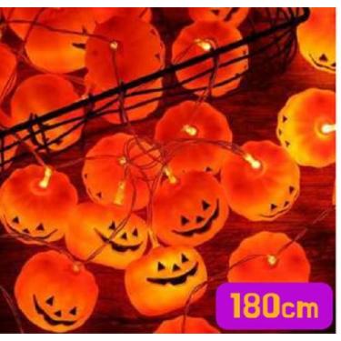 Imagem de Varal Abóbora Luz Led Festa Halloween Decoração - CM Presentes e Fanta